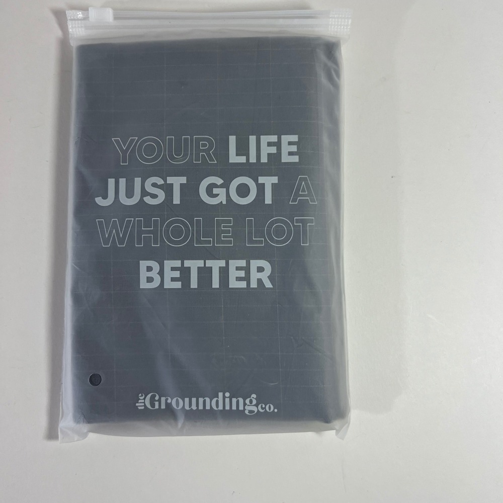 The Grounding Co Pillowcase Gray Queen PC-Gry-5075 NIP
